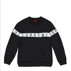 Supreme inside out logo sweatshirt